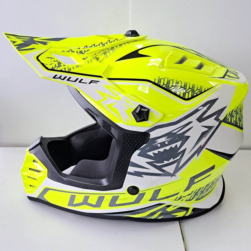 Wulfsport (MX27) Helmet - Youth - AIR-X - Fluo Yellow