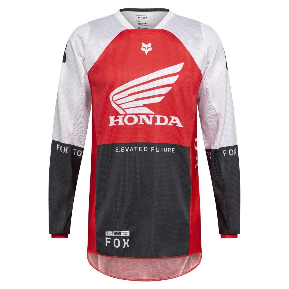 FOX Racing MX Jersey & Pant Kit Deal - 180 HONDA (Fluo Red/White/Black)