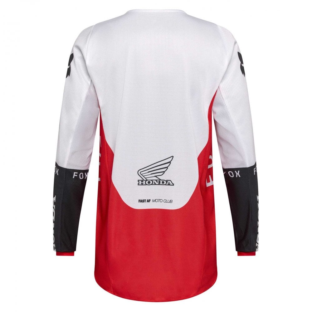 FOX Racing MX Jersey & Pant Kit Deal - 180 HONDA (Fluo Red/White/Black)