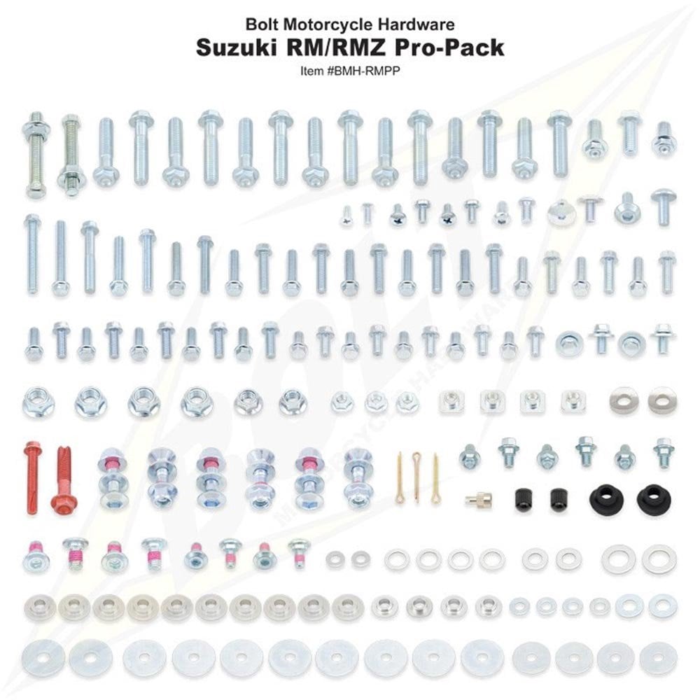 Bolt Hardware - Track Pack Fastener Kit - PRO - RM125/250 01-08, RMZ250/450 04-26