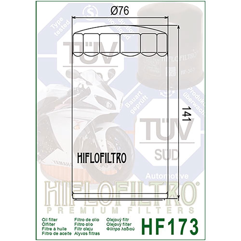 HiFlo Oil Filter - HF173C (Chrome)