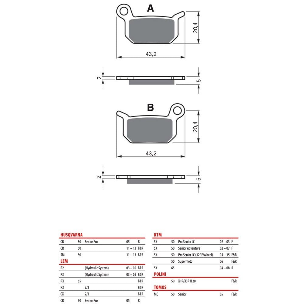 Gold Fren - Brake Pads - GF190 XXL