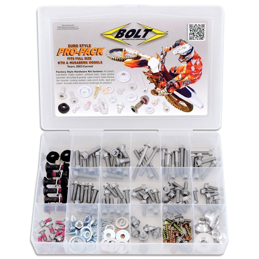 Bolt Hardware - Track Pack Fastener Kit - PRO - KTM SX 125-300 19-26, SXF250-450 03-26, EXC 125-300 20-26, EXCF 250-500 03-26, Gas Gas MC 125-300 21-26, EC250/300 21-26, EX250/300 21-26