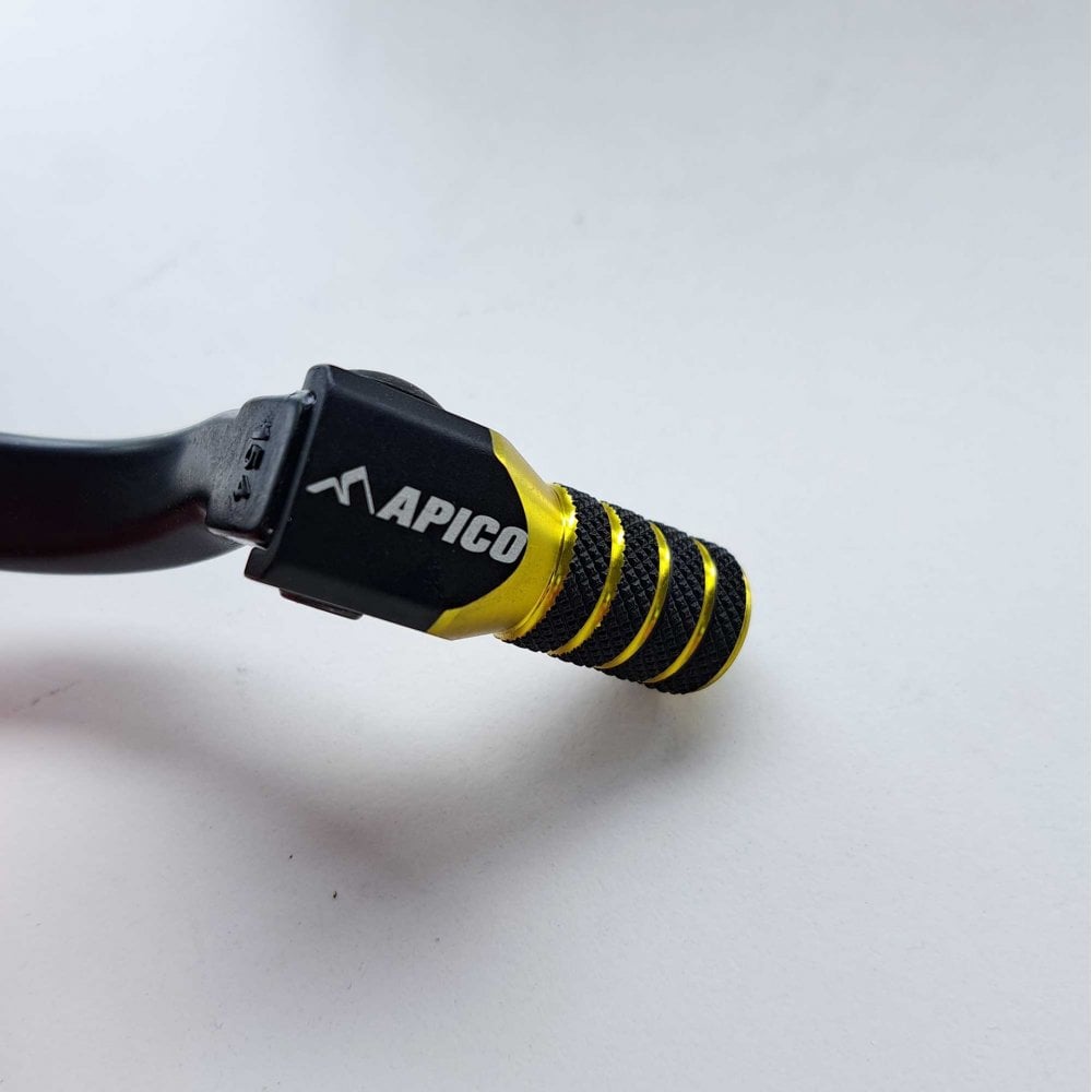 Apico - Gear Lever - Elite - RMZ450 08-26 - Black w/Yellow