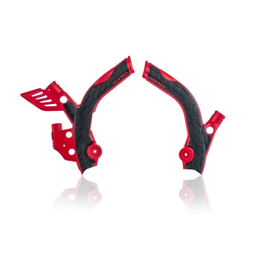 Acerbis - X-Grip - Frame Guard/Protector - Beta RR 2T 250/300 13-19, RR 4T 350 13-19, RR 4T 400/450 12-14, RR 4T 490 12-15, RR 4T 430/480 15-19 - Red w/Black