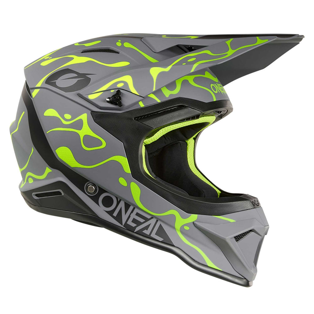 O'Neal (MX26) Helmet - 1SRS - SPLASH (Matte Grey/Fluo Yellow)