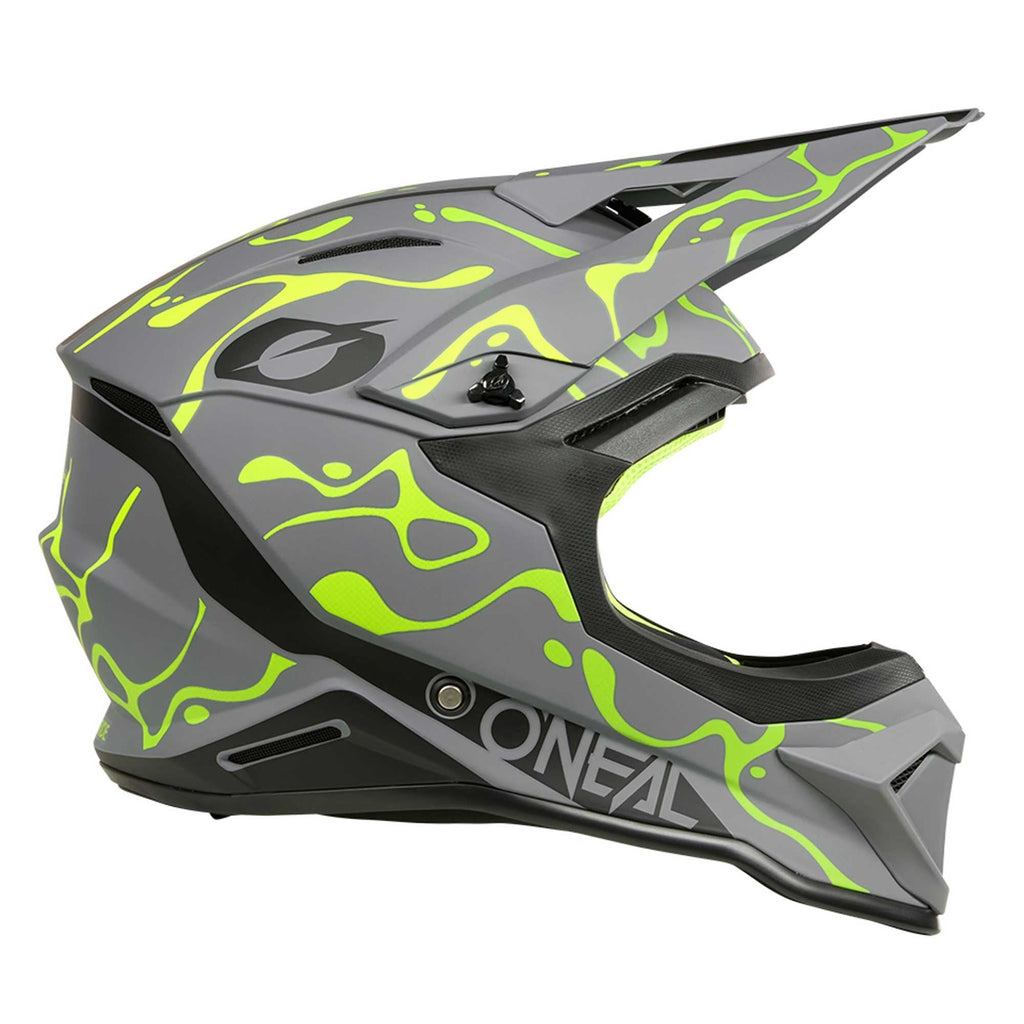 O'Neal (MX26) Helmet - 1SRS - SPLASH (Matte Grey/Fluo Yellow)