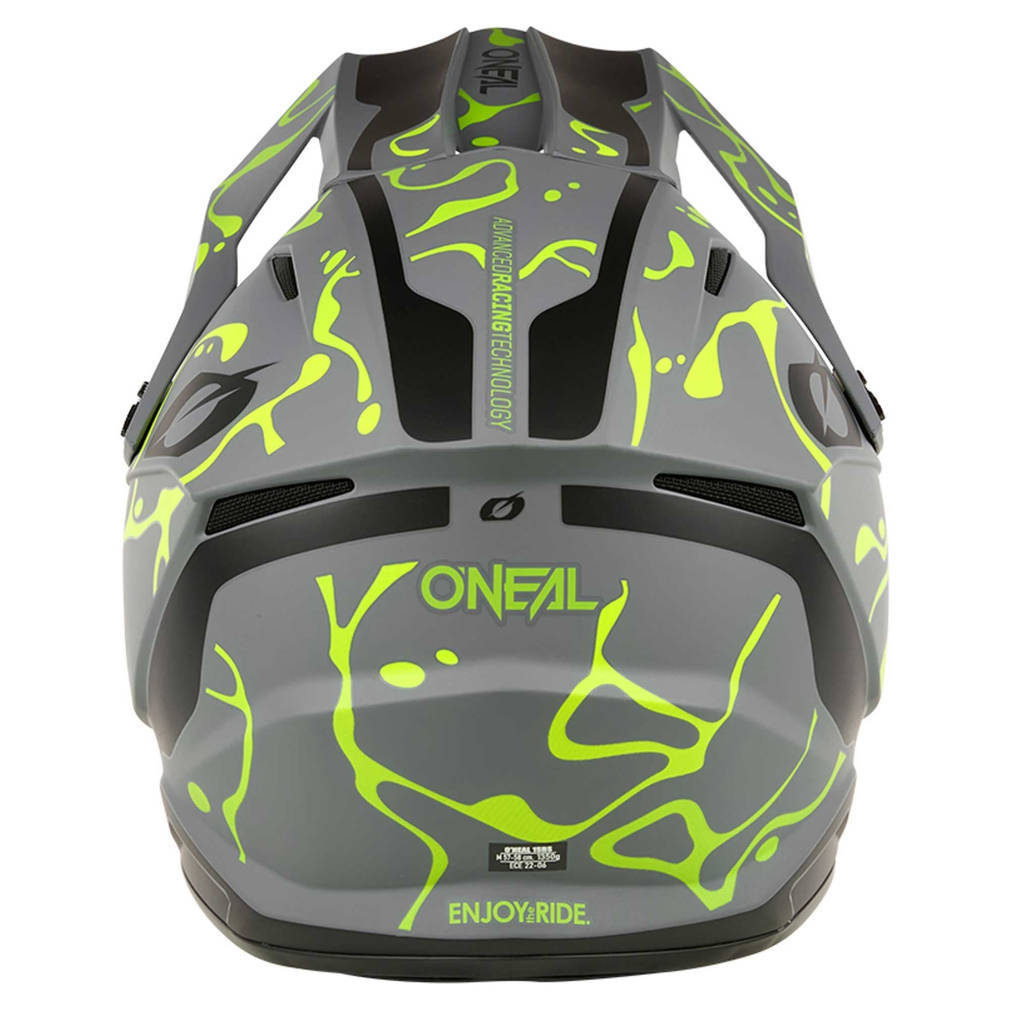 O'Neal (MX26) Helmet - 1SRS - SPLASH (Matte Grey/Fluo Yellow)