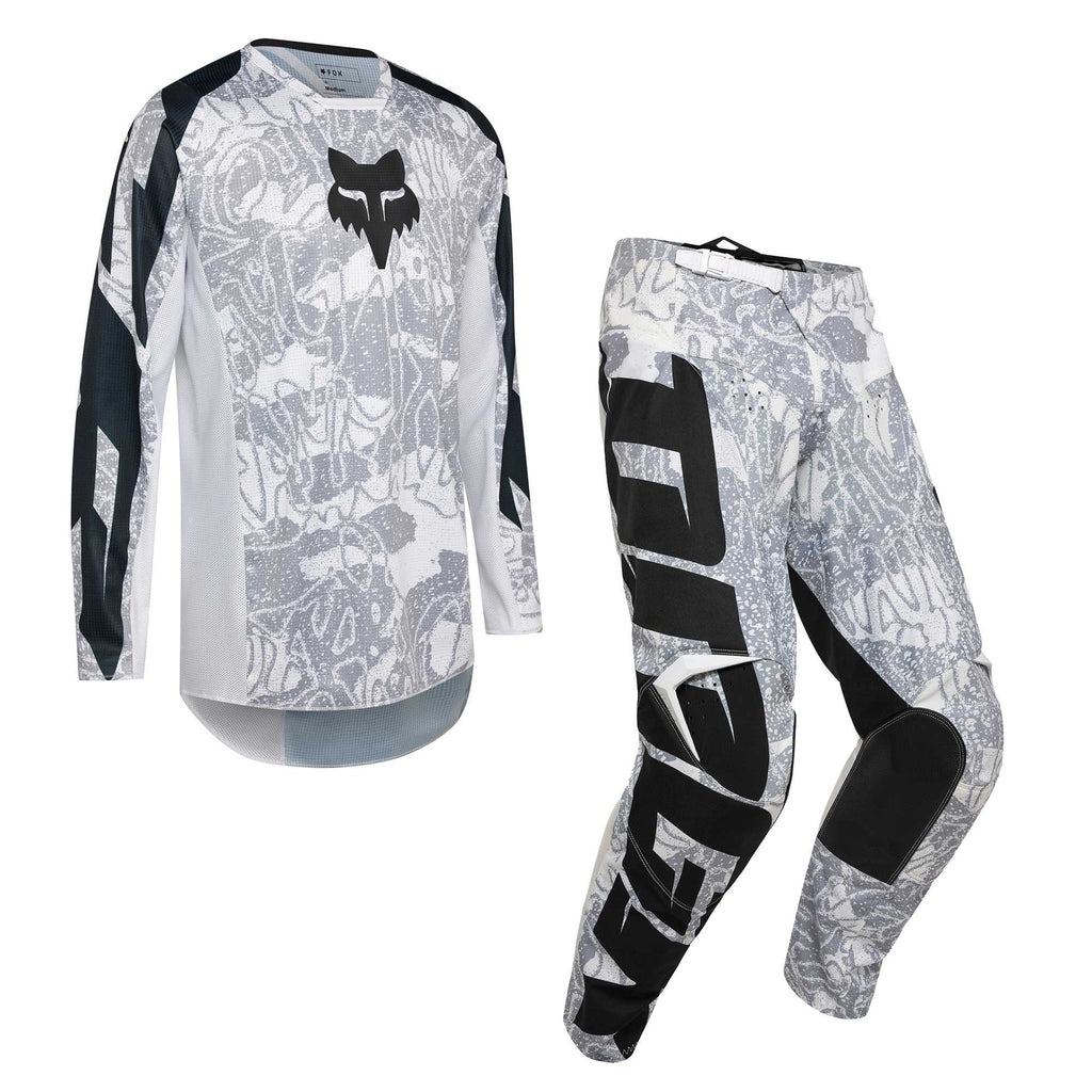 FOX Racing (Limited Edition) MX Jersey & Pant Kit Deal - 180 Deegan DNGR HD38 (White)