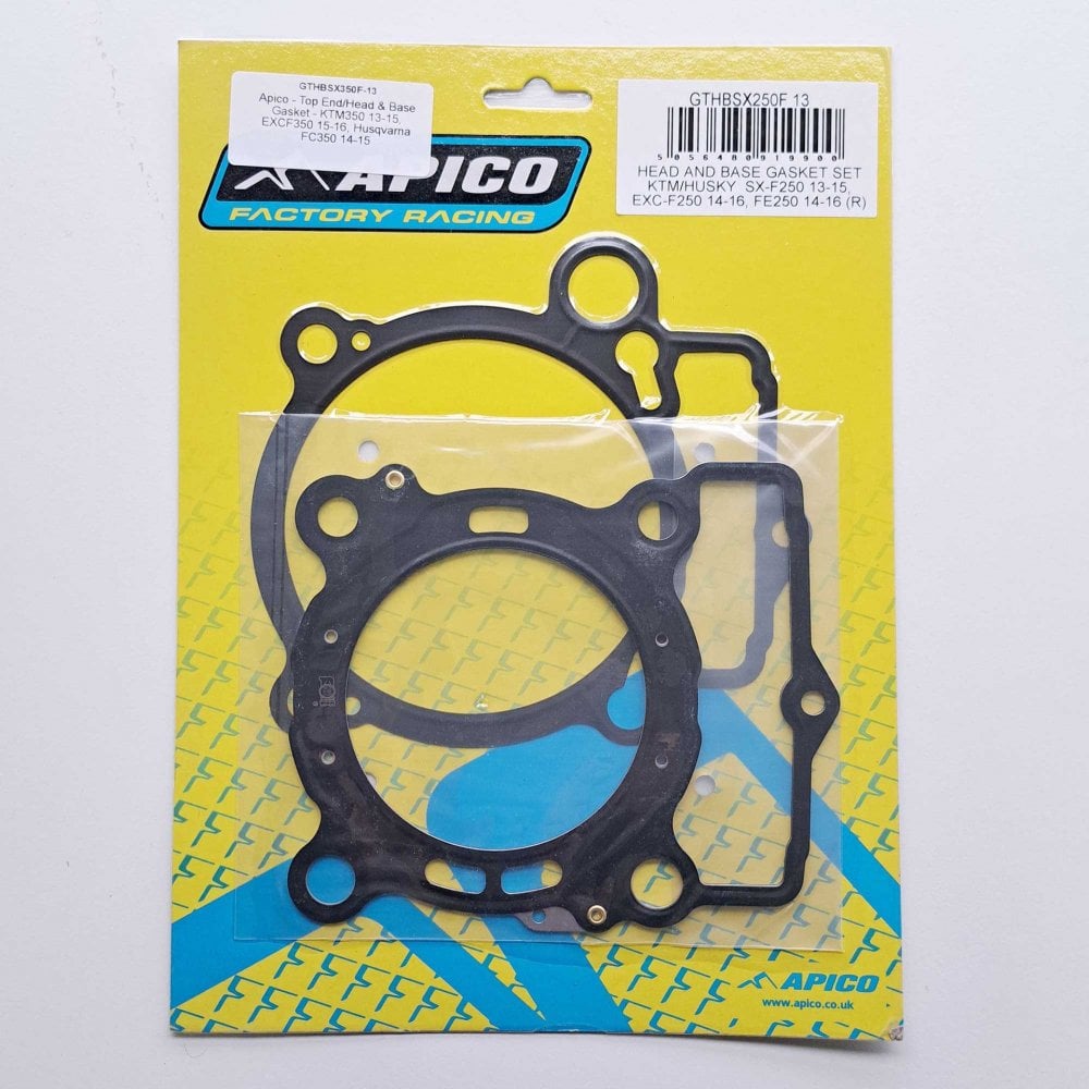 Apico - Top End Gasket Kit - KTM SXF250 13-15, EXCF250 14-16, Husqvarna FC250 14-15, FE250 14-16, Husaberg FE250 14
