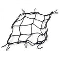 RIDERR Motorcycle Cargo Net - 30x30cm (Relaxed) | 6x Steel Hooks | Great for securing your luggage (Black)