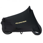 RIDERR Motorcycle Cover - Indoor Stretch Breathable Dust Cover (Black)