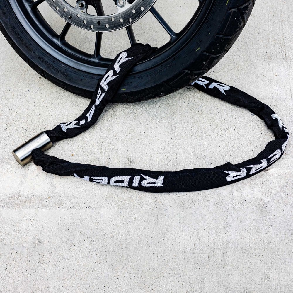RIDERR Motorcycle Link10 Chain Lock - Stainless Steel Lock Body & Pin | 10mm Chain | 3x Keys | Anti-Drilling Lock Head