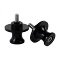 RIDERR Motorcycle Paddock Stand Bobbins - Fits Pre-Threaded Holes In Your Swingarm (Black)