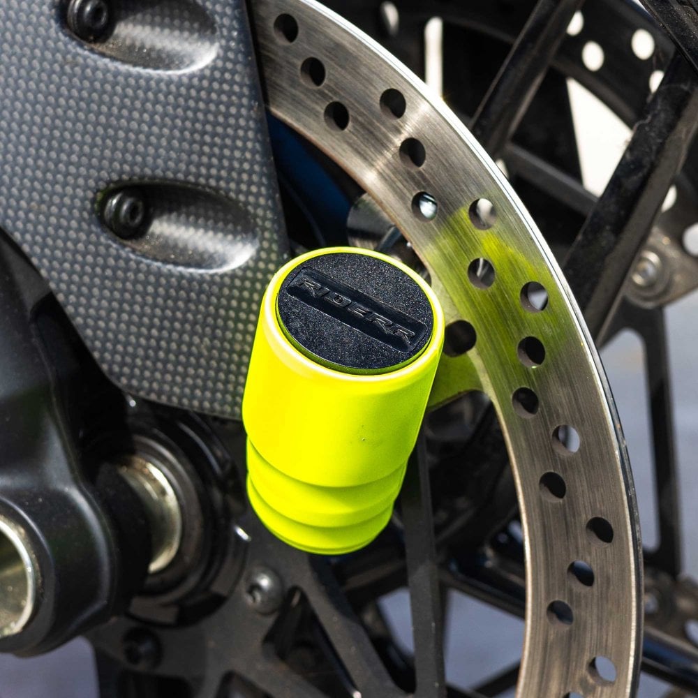 RIDERR Motorcycle RR99 Disc Lock 15.8mm Hardened Pin ART4 (Yellow Fluo)