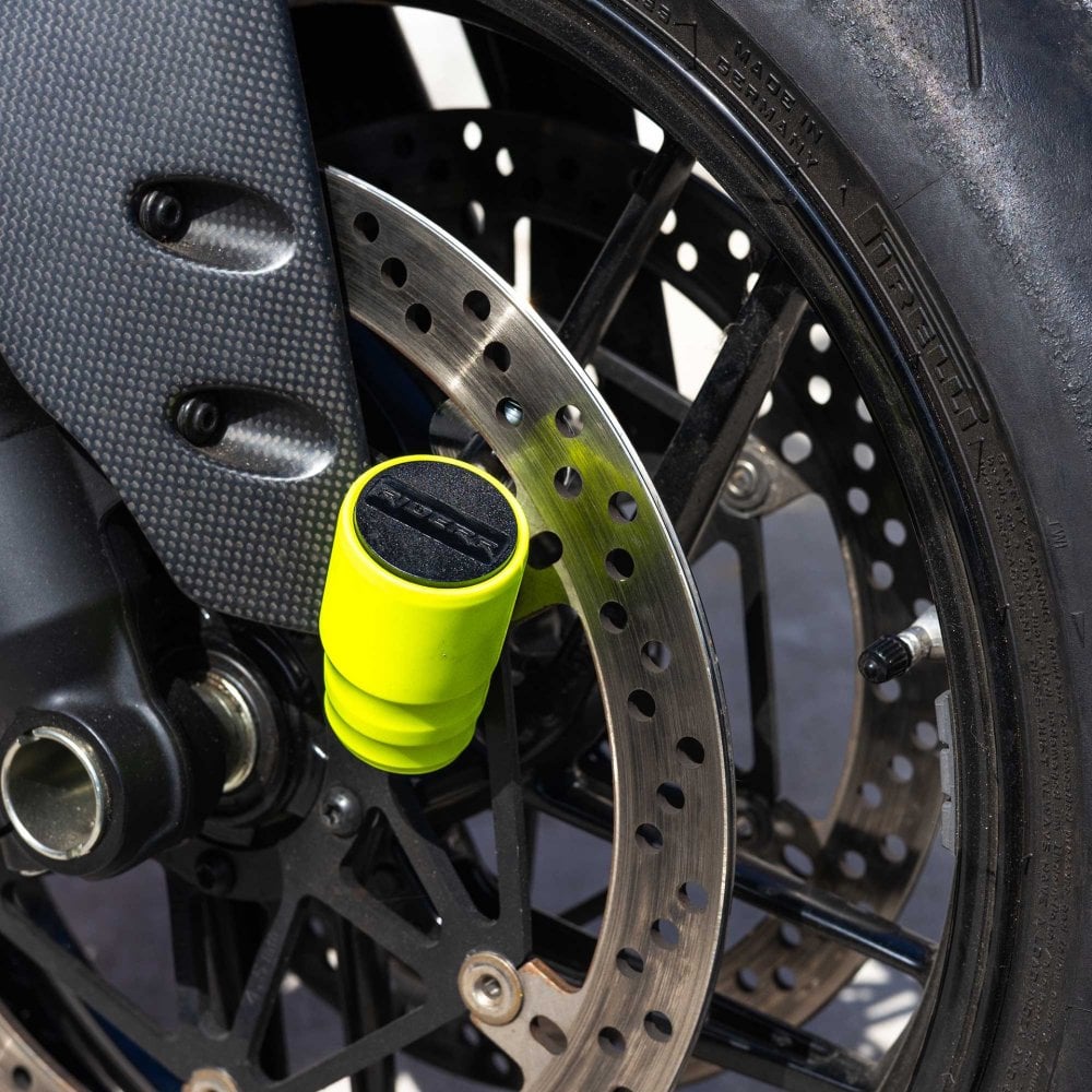 RIDERR Motorcycle RR99 Disc Lock 15.8mm Hardened Pin ART4 (Yellow Fluo)