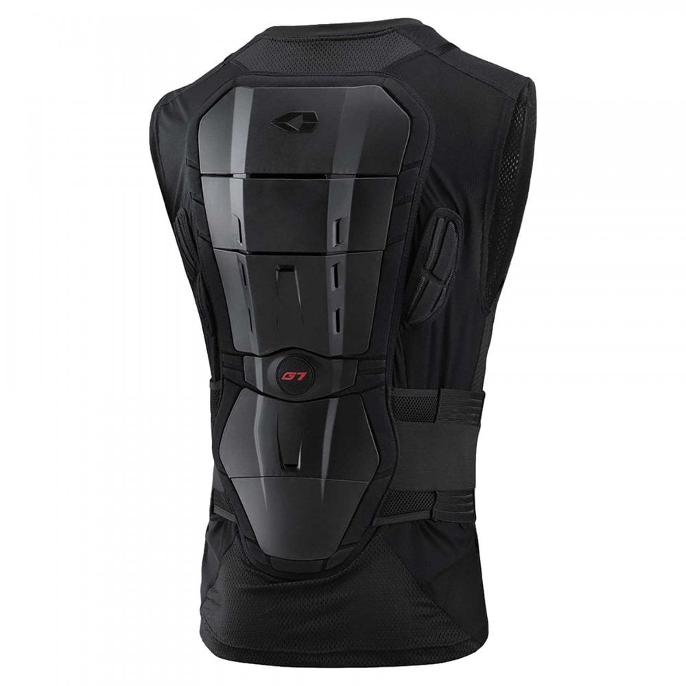 EVS Adult G7 Lite Ballistic MX | Enduro | MTB Armour Vest inc Kidney Belt (Black/Red)