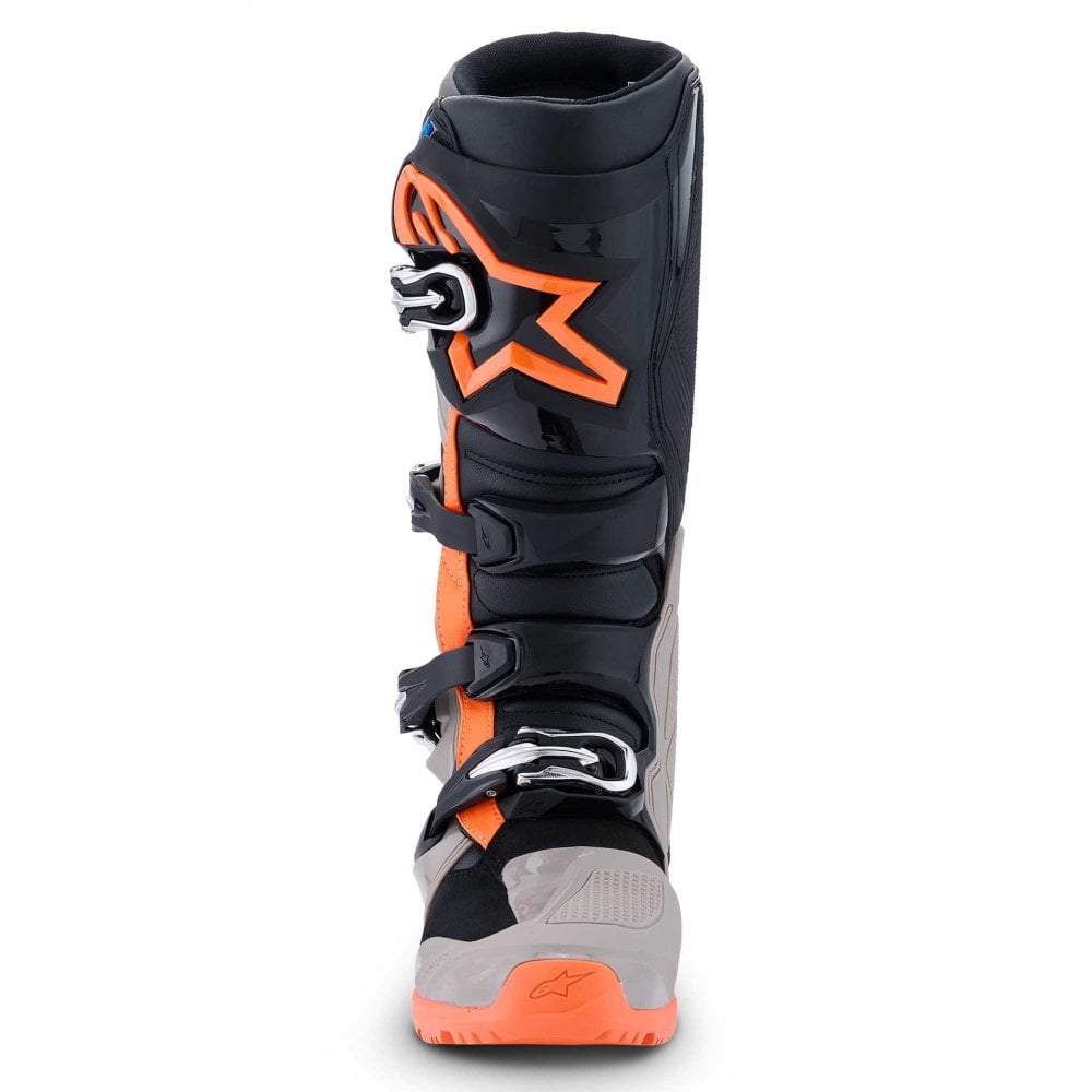 Alpinestars MX Boots - Tech 7 ENDURO **NEW Model** (Black/Warm Grey/Orange Fluo)