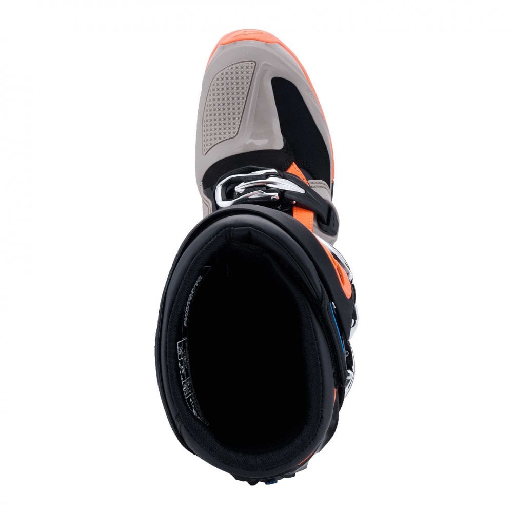 Alpinestars MX Boots - Tech 7 ENDURO **NEW Model** (Black/Warm Grey/Orange Fluo)