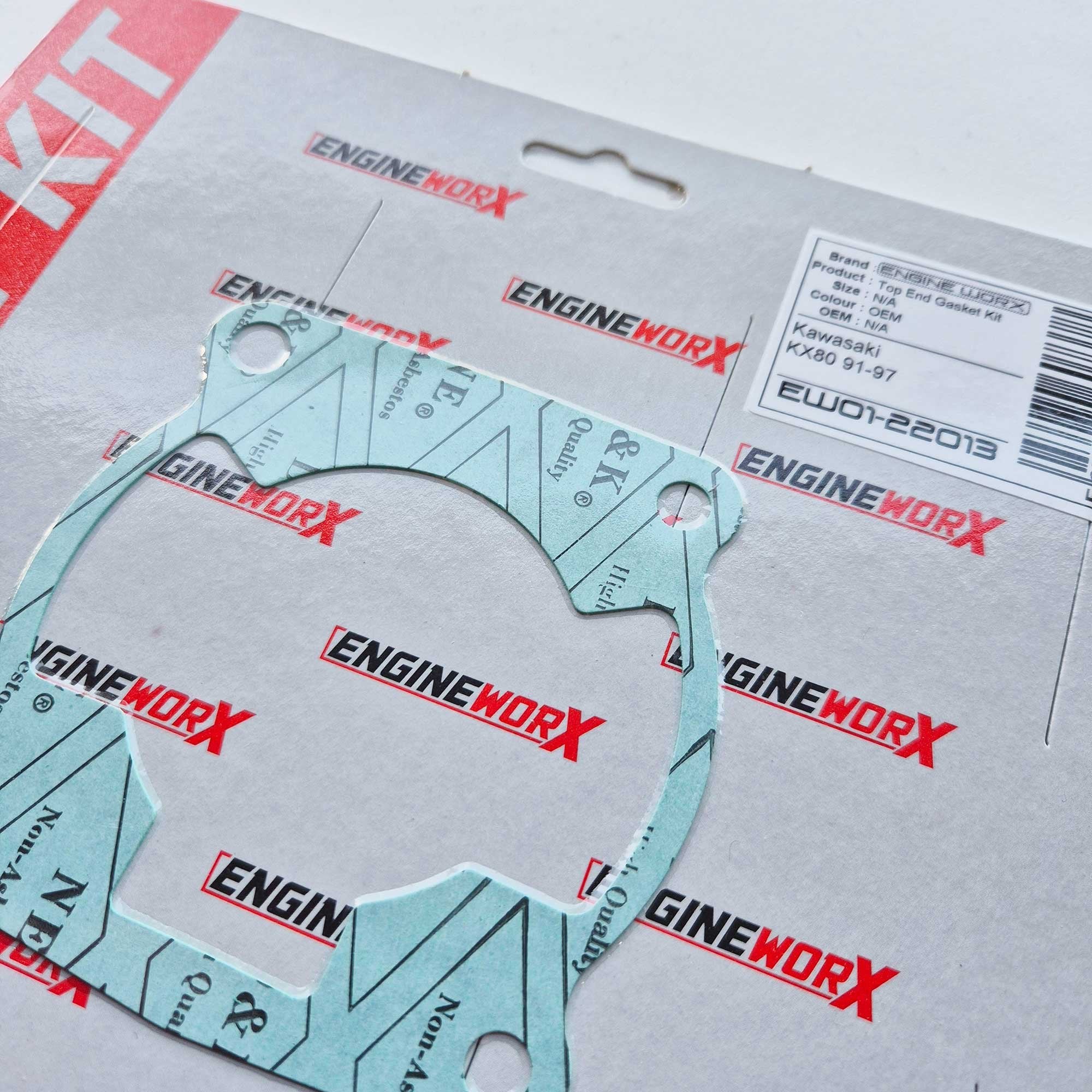 EngineWorx - Top End Gasket Kit - Kawasaki KX80 91-97