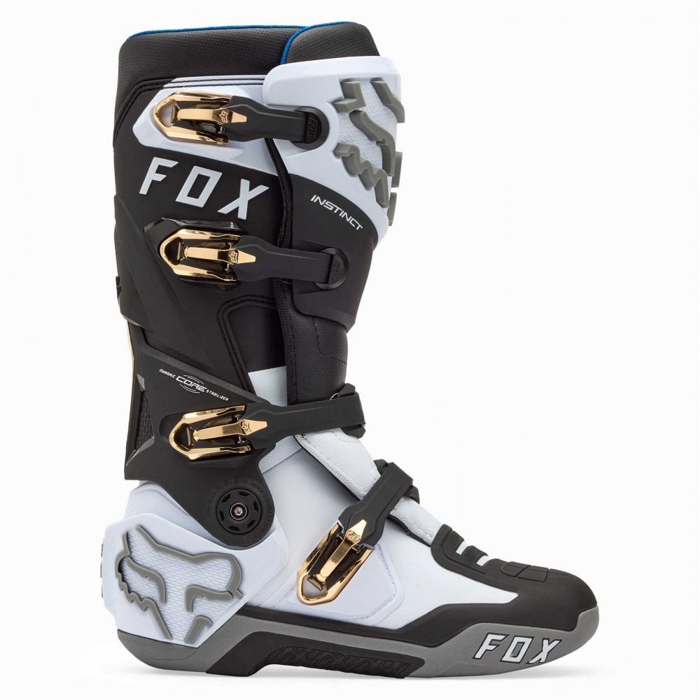 FOX Racing Motocross Boots - INSTINCT 3.0 (White/Black/Grey)