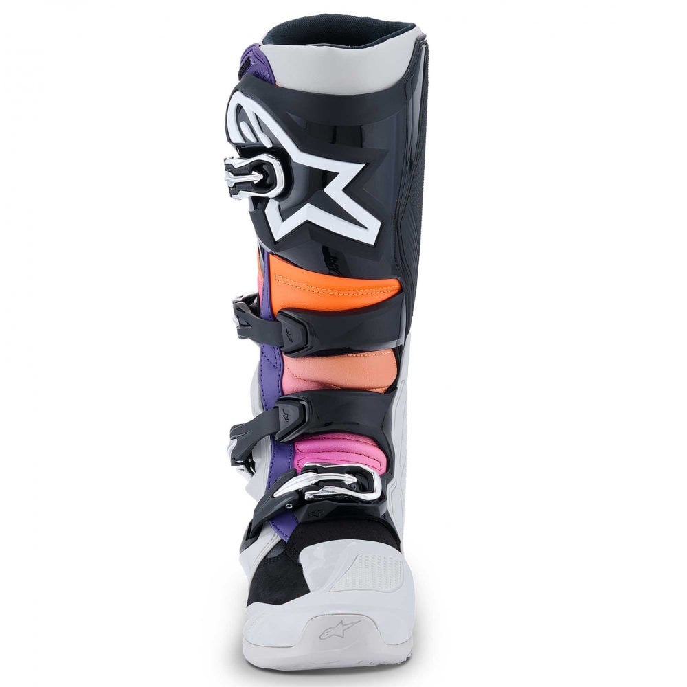 Alpinestars MX Boots - Tech 7 **NEW Model** (Black/Light Grey/Orange Fluo/Magento)