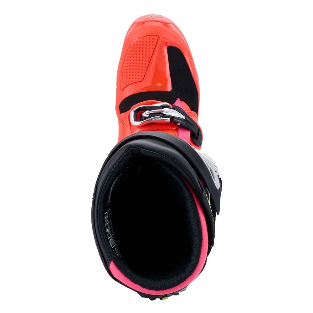 Alpinestars MX Boots - Tech 7 **NEW Model** (Black/Red Fluo/Pink Fluo)