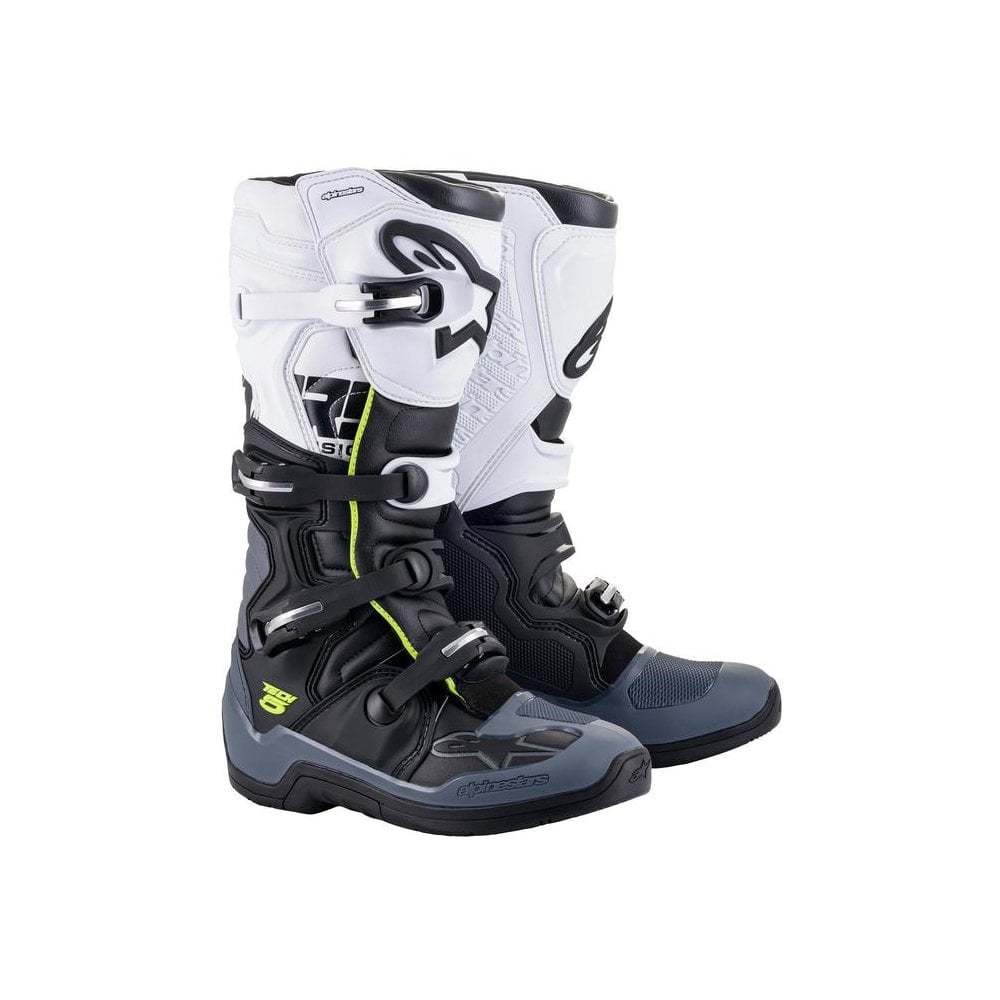 Alpinestars MX Boots - Tech 5 (Black/Dark Grey/White)