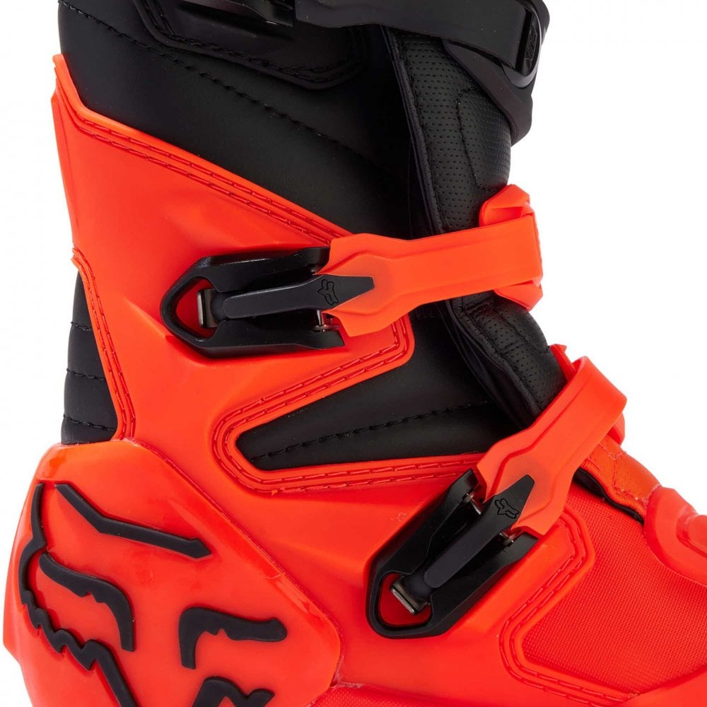 FOX Racing Youth Motocross Boots - COMP (Orange Fluo)