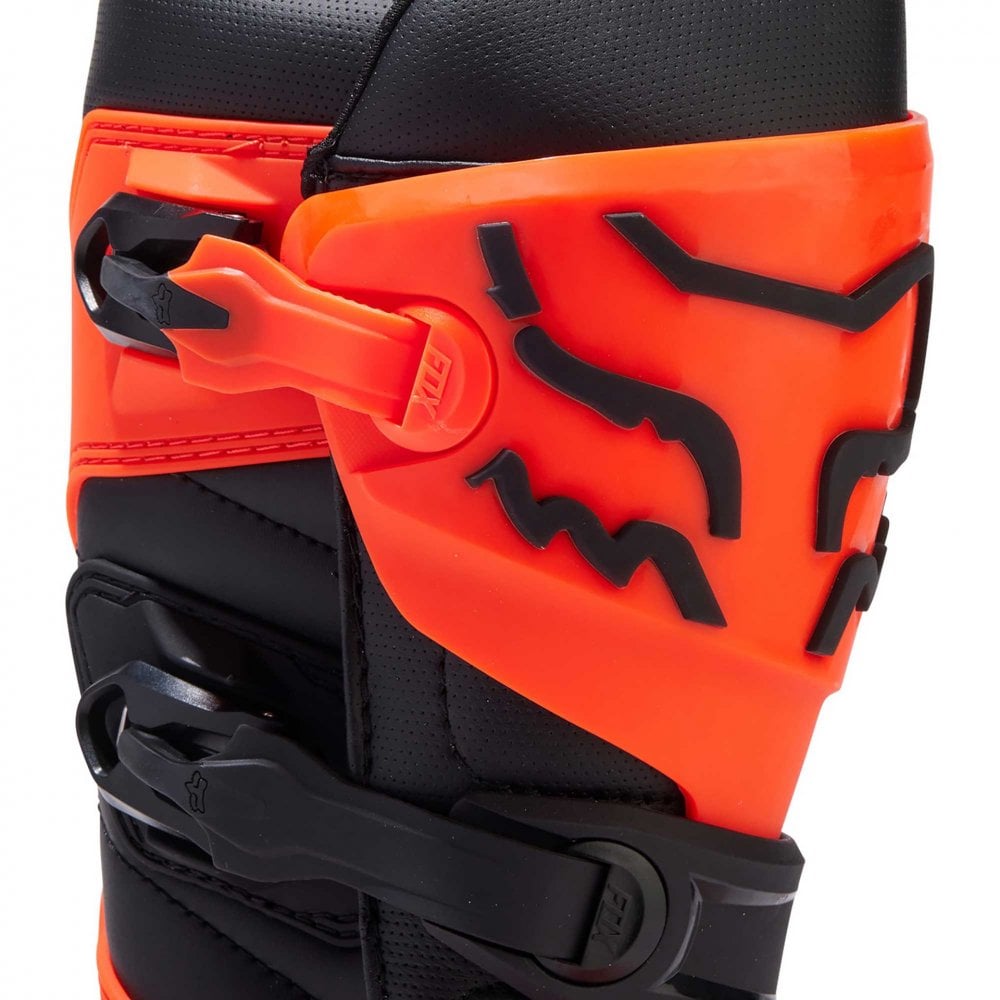 FOX Racing Youth Motocross Boots - COMP (Orange Fluo)