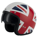 Vcan V537 Open Face Helmet inc Peak (Union Jack)