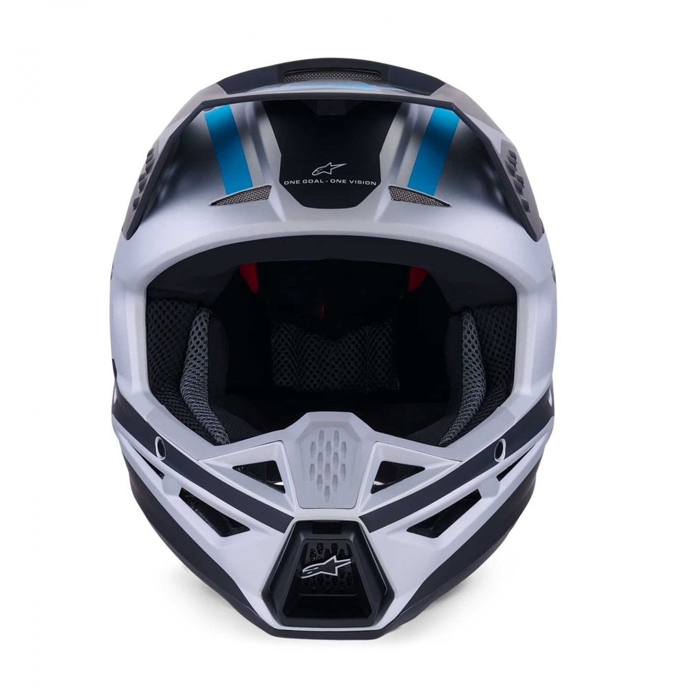 Alpinestars (MX26) MX Helmet - S-M3 HEAT (Silver/Blue/Black Matt)