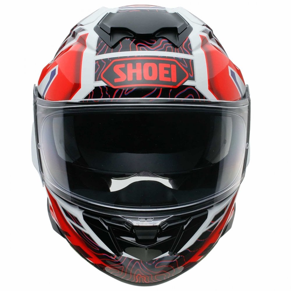 Shoei GT Air 3 Hike TC10 Motorcycle Helmet (Red/White/Blue)