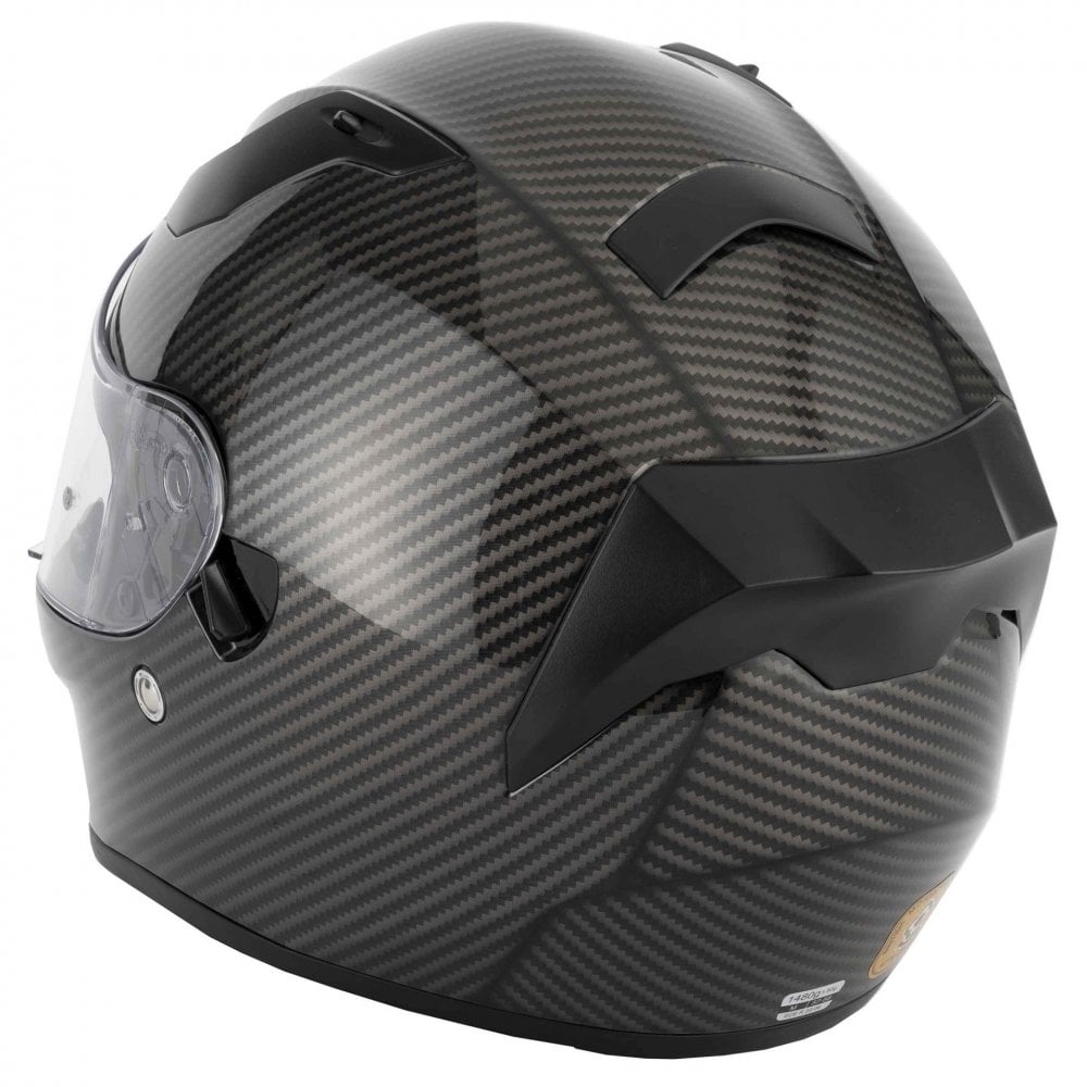 Vcan H128 Venom FCW Motorcycle Helmet (Carbon)