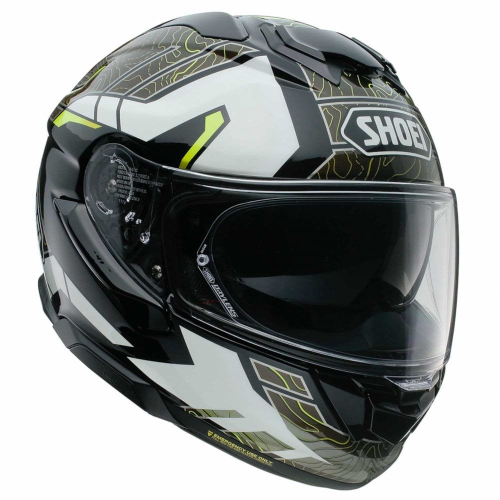 Shoei GT Air 3 Hike TC11 Motorcycle Helmet (White/Gold/Fluo)