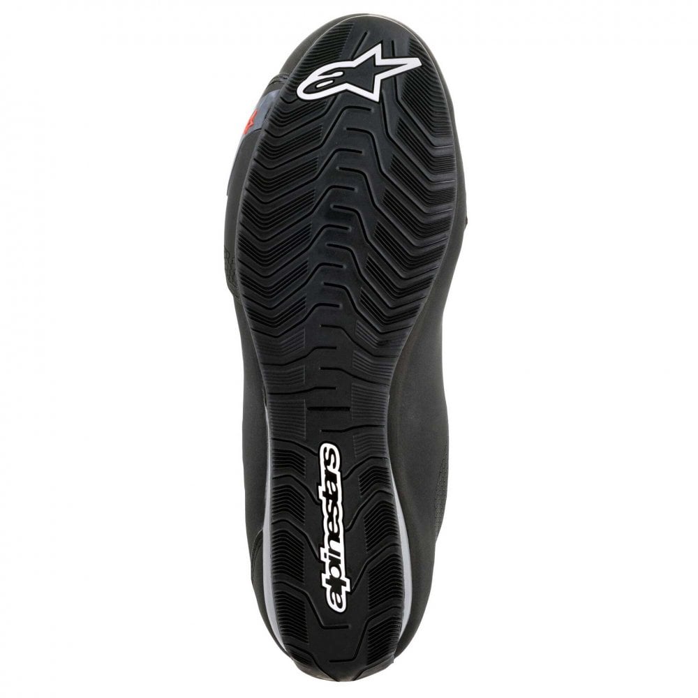 Alpinestars Sektor Waterproof Motorcycle Riding Shoes (Black/Dark Grey/Red Fluo)
