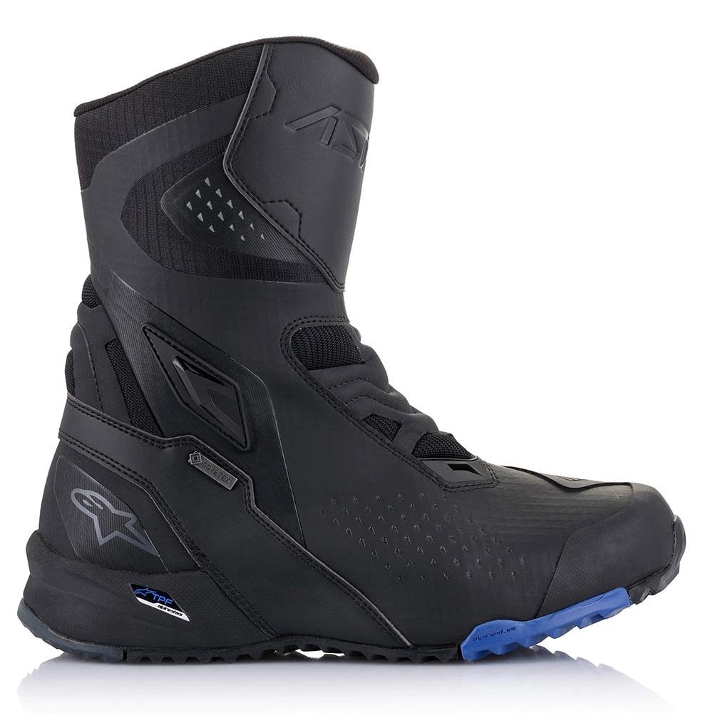 Alpinestars RT-8 Gore-Tex Motorcycle Touring Boots (Black/Blue) **Size 43 Only**