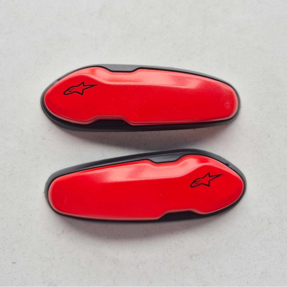 Alpinestars (Boot Spares) Toe Sliders - TPU/Aluminium - Supertech R, SMX Plus, SMX 6, SMX 3, SMX-1R (2015 On) *AS03* (Red)