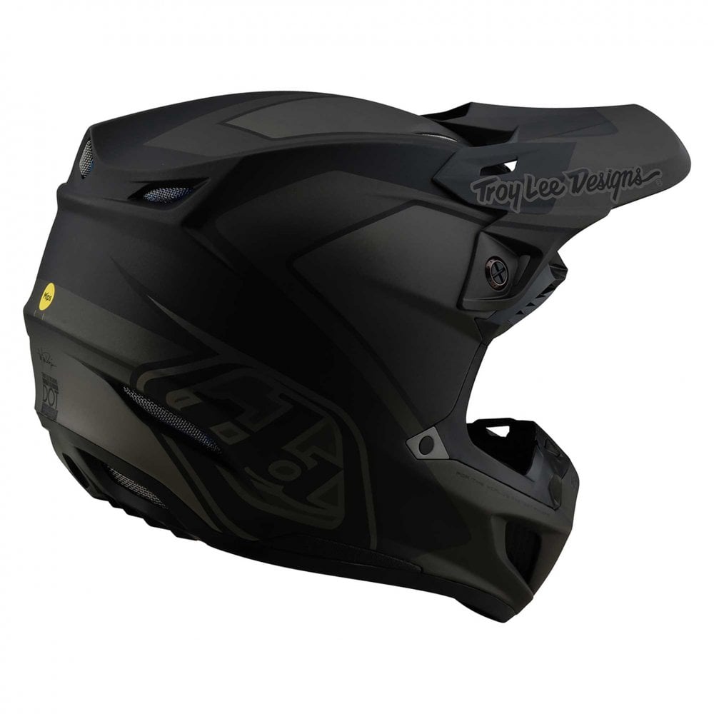 Troy Lee Motocross Helmet - SE5 Composite MIPS Integra Mono (Black)