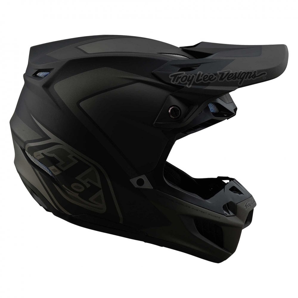 Troy Lee Motocross Helmet - SE5 Composite MIPS Integra Mono (Black)