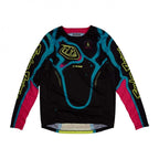 Troy Lee Motocross Kids | Youth Jersey - GP Pro MEMBRANE (Black/Teal/Pink/Glo Yellow)