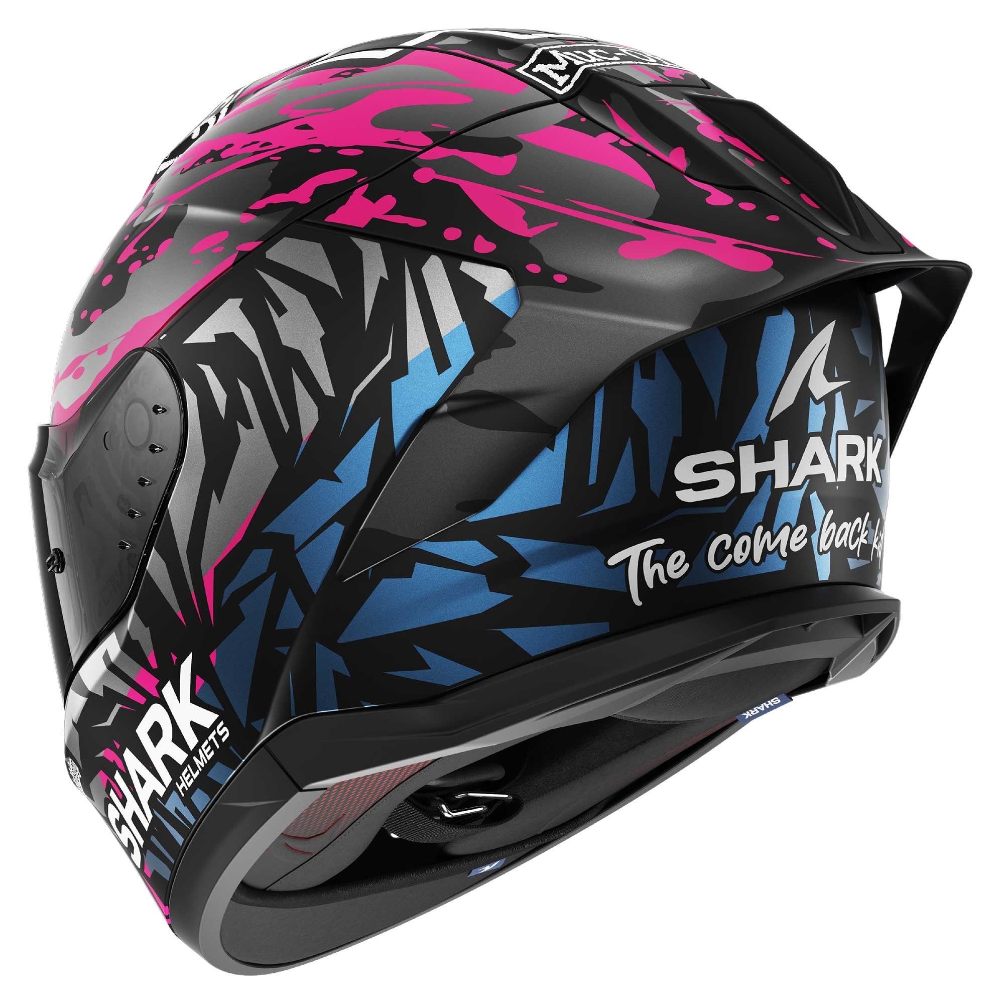 Shark (2026) Helmet - Skwal Cup Redding Matt Black/Violet/Blue