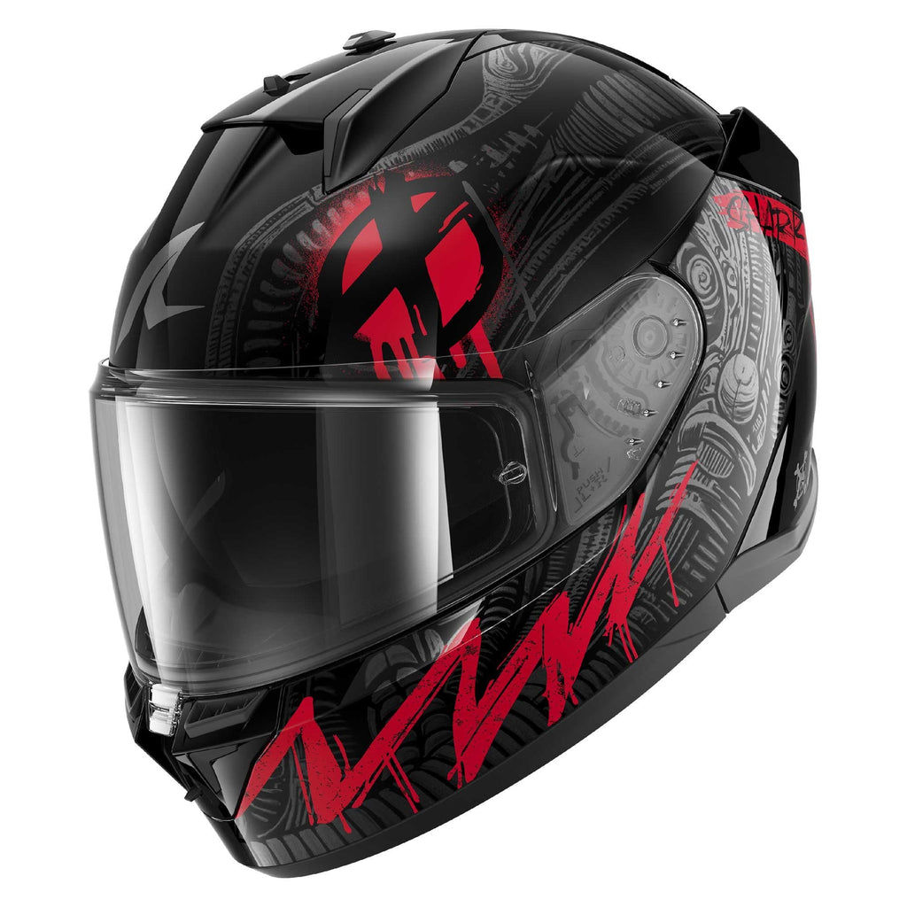 Shark (2026) Helmet - D-Skwal 3 Shiever Black/Anthracite/Red