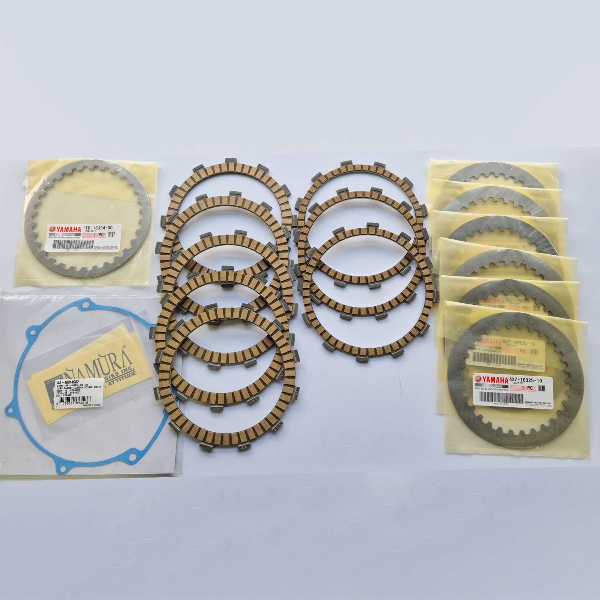 Prox - Clutch Plates - FRICTION inc OEM Yamaha Steel Plates - ATV YFZ450 14-23