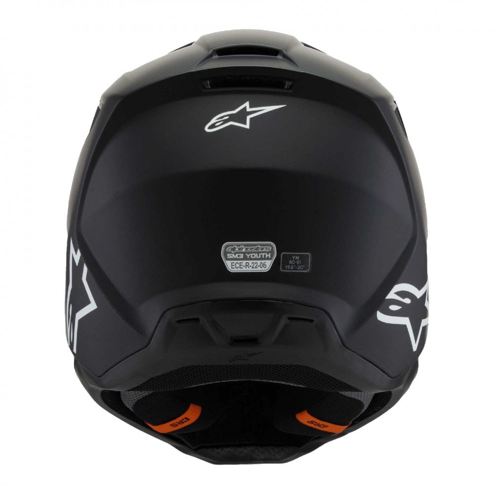 Alpinestars (MX26) Youth Helmet - S-M3 Solid ECE06 (Matte Black)