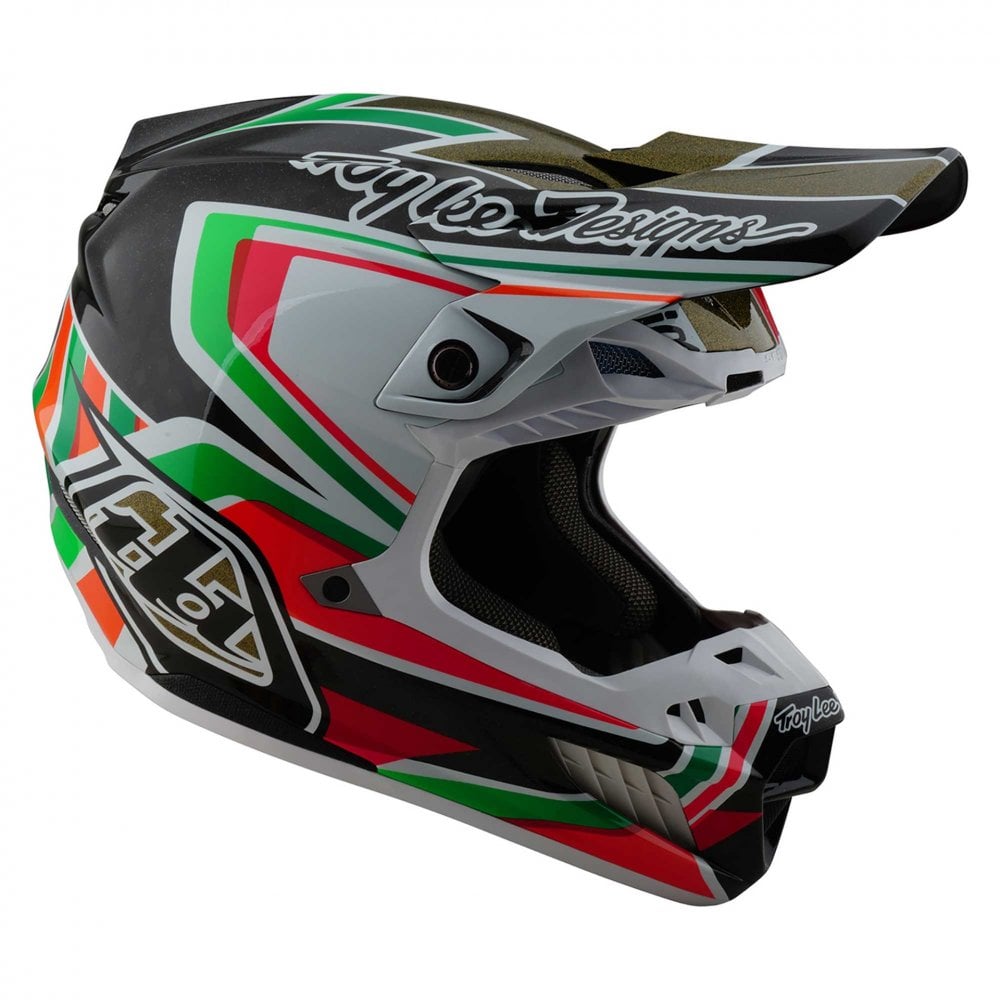 Troy Lee Motocross Helmet - SE5 Carbon MIPS - Labyrinth (Black/Multi)