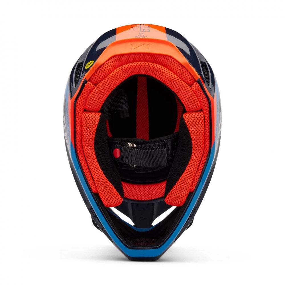 FOX Racing MX | Enduro Helmet - V1 RACE SPEC (Midnight/Fluo Orange)