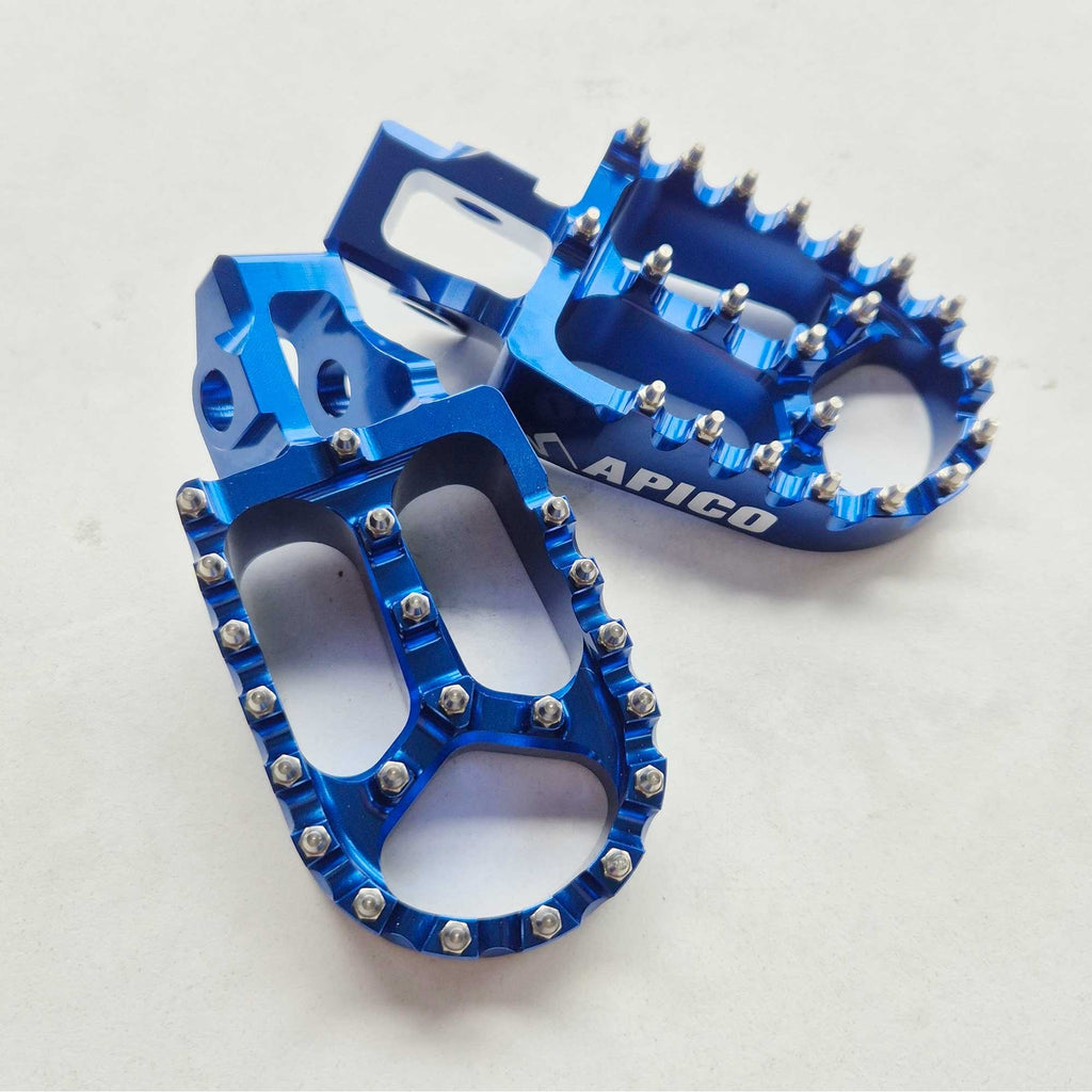 Apico - Foot Pegs - X-Treme - KTM SX85 18-24, SX125/150 16-22, SX250 17-22, SXF250-450 16-22, EXC/EXCF250-500 17-23, Husqvarna TC85 18-24 TC125 16-22, TC250 17-22, FC250-450 16-22, TE/FE 150-501 17-23, Gas Gas MC/MCF/EC/ECF/EX/EXF 85-450 21-23