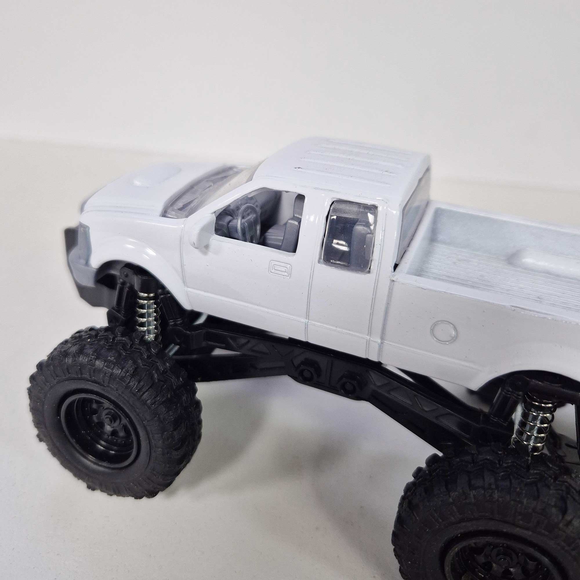 New Ray Toys - 1:32 - Truck - White Chevrolet Pick-Up w/Trailer & Polaris