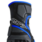 RST Motorcycle Road | Sports Leather Gloves - Fulcrum CE (Grey/Blue/Black)